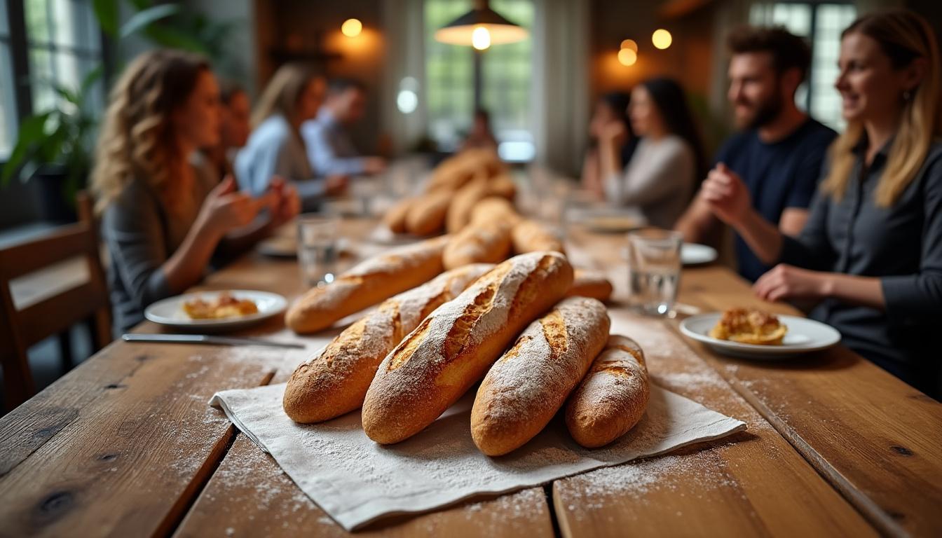 Combien de baguettes pour 20 personnes : des calculs simples mais efficaces