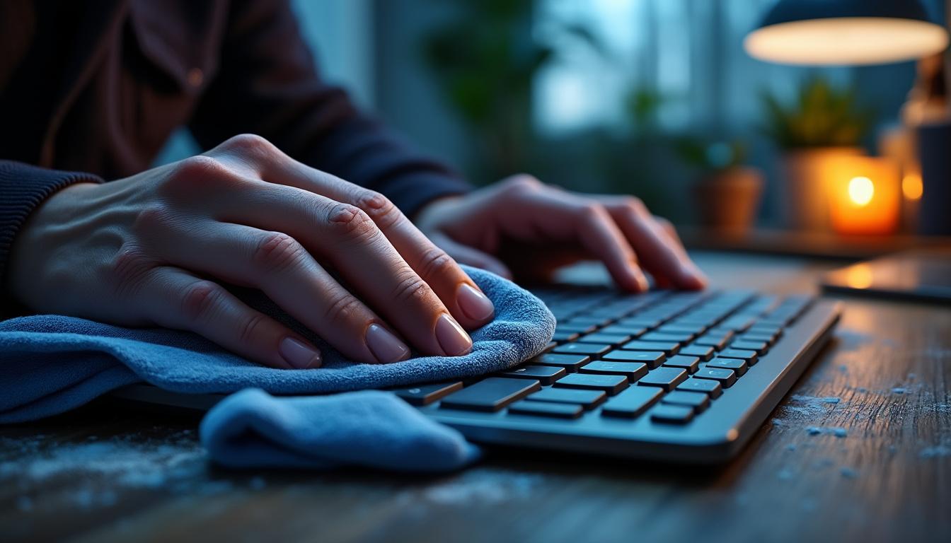 Comment désinfecter un clavier sans l’abîmer