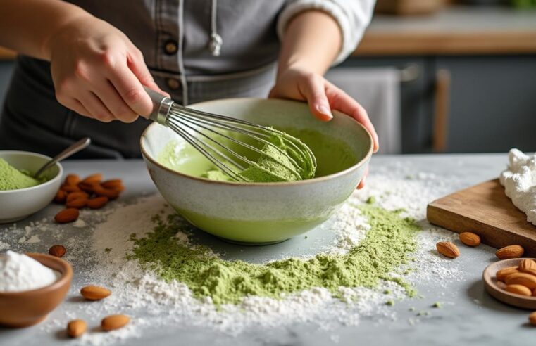 Comment réussir un gâteau au thé matcha et aux amandes moelleux à souhait