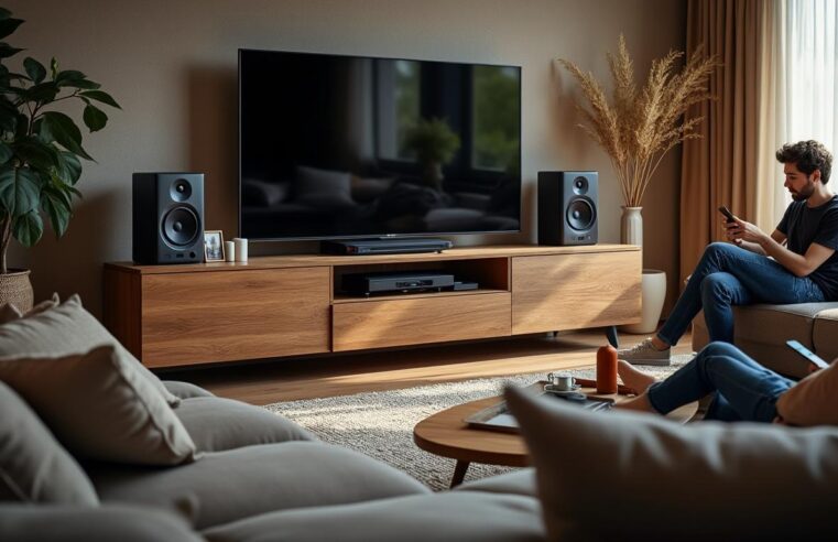 Découvrez les avantages d’un meuble TV iPod iPhone avec enceintes intégrées