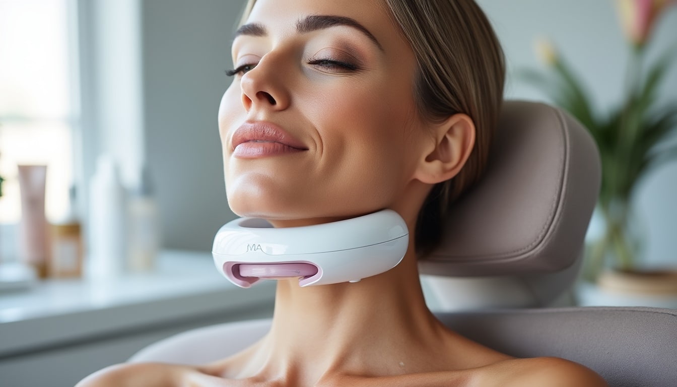 découvrez le masseur lifting du visage, une solution innovante pour affiner le visage et réduire le double menton grâce à la luminothérapie moderne. offrez-vous une peau rajeunie et éclatante en quelques séances seulement.