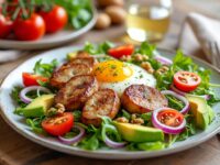 découvrez la recette traditionnelle de la salade périgourdine aux gésiers confits, un savoureux mélange de saveurs du sud-ouest pour une entrée gourmande et authentique.
