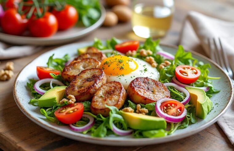 La recette de salade périgourdine aux gésiers confits