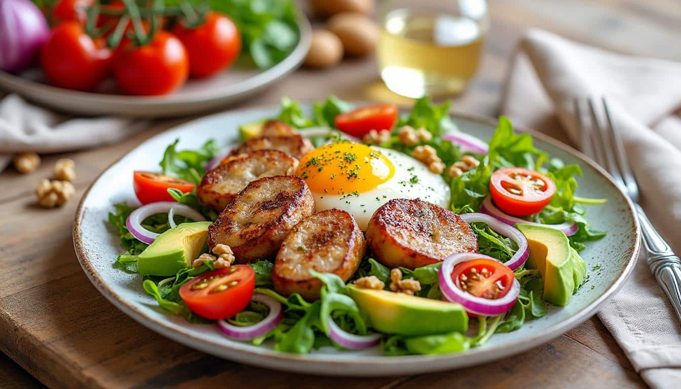 La recette de salade périgourdine aux gésiers confits