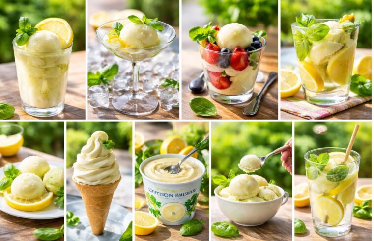 10 façons de savourer le sorbet citron basilic de Novascope pour rafraîchir vos journées