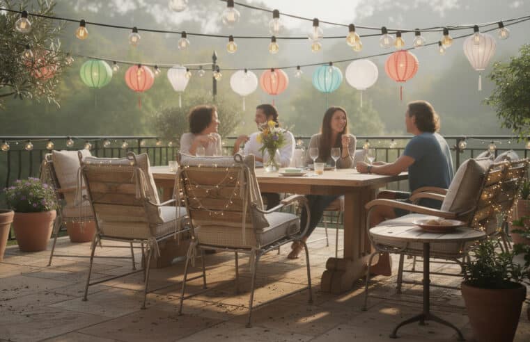 Les différents styles de guirlandes guinguette pour terrasse à adopter