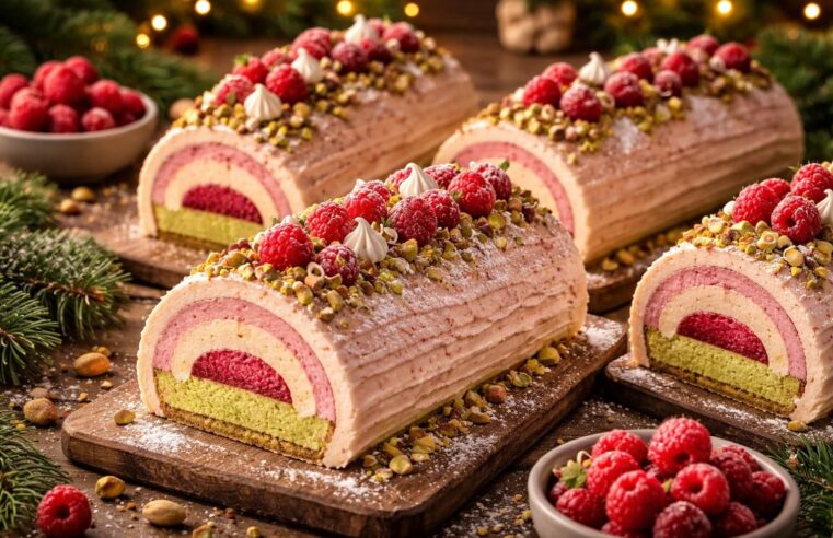 Comment réaliser des bûches à la framboise pistache qui impressionnent vos invités