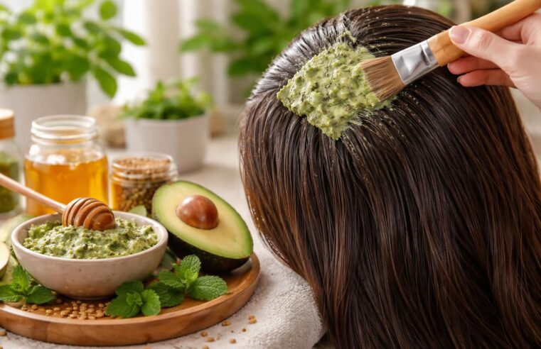 Masque naturel pour la pousse des cheveux