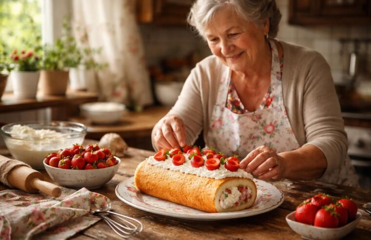 Comment réaliser un gâteau roulé aux fraises de grand-mère qui impressionnera vos invités