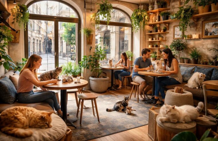 Les bars à chat à Bordeaux : une tendance qui fait ronronner de plaisir